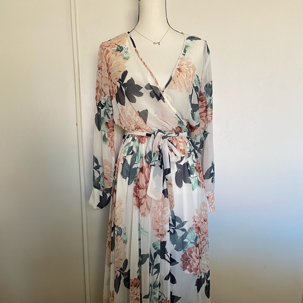 Chiffon maxi dress